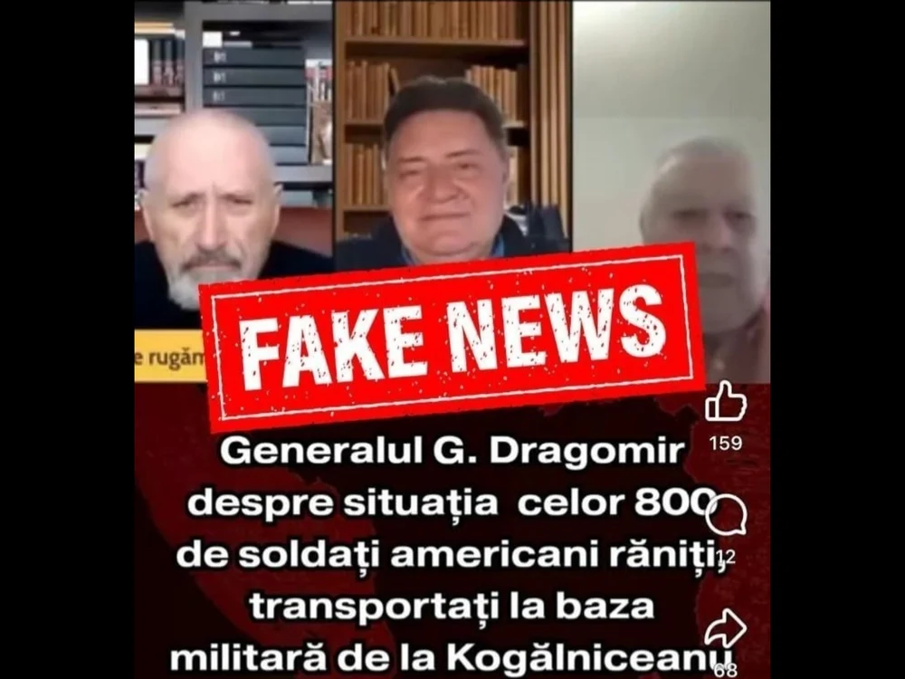 MApN demontează o nouă dezinformare potrivit căreia la Baza Kogălniceanu ar fi sute de militari americani răniți
