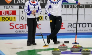 Allen Coliban în 2019 la Campionatele Mondiale de Curling proba de dublu mixt jpeg