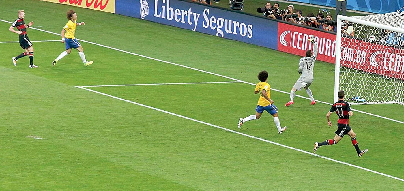 Minutul 70.  Schuerlle înscrie  cel de-al şaptelea  gol al Germaniei 