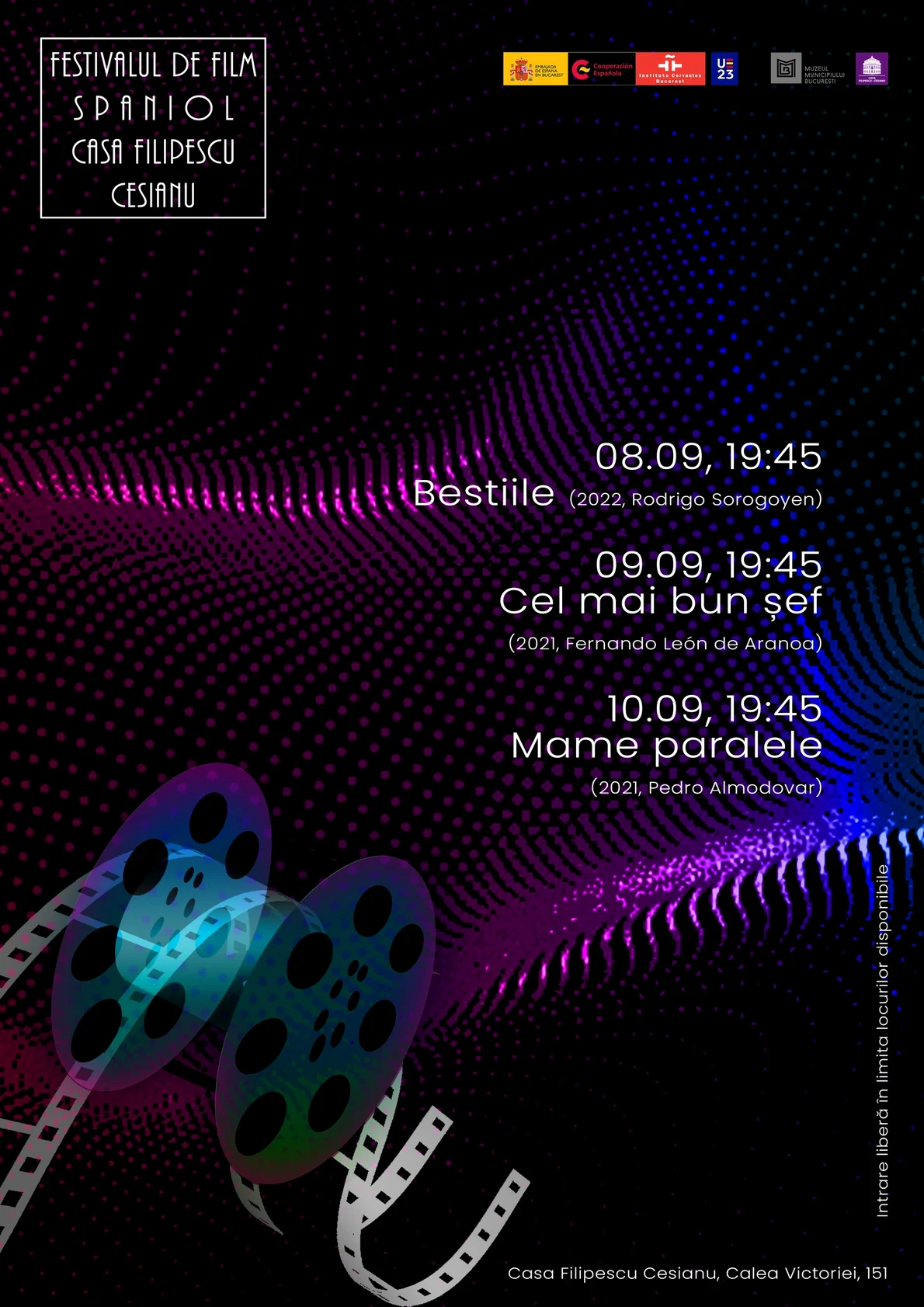 Festival de film spaniol și o expoziție outdoor dedicată lui Pablo Picasso, la Casa Filipescu-Cesianu