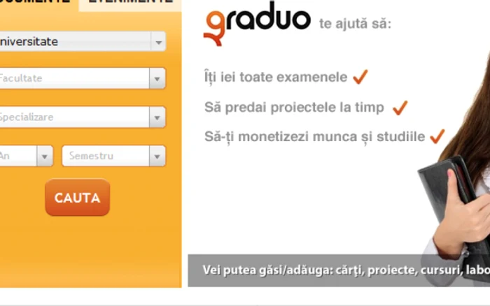Graduo permite accesul la documente în funcţie de facultate