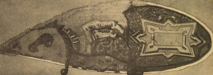 Planul noului Ada Kaleh. Sursa: Ramuri 1968