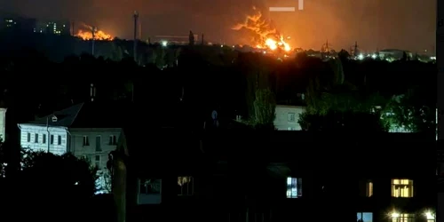 Atac cu drone Lugansk FOTO Captură  jpg