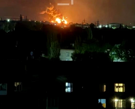 Atac cu drone Lugansk FOTO Captură  jpg