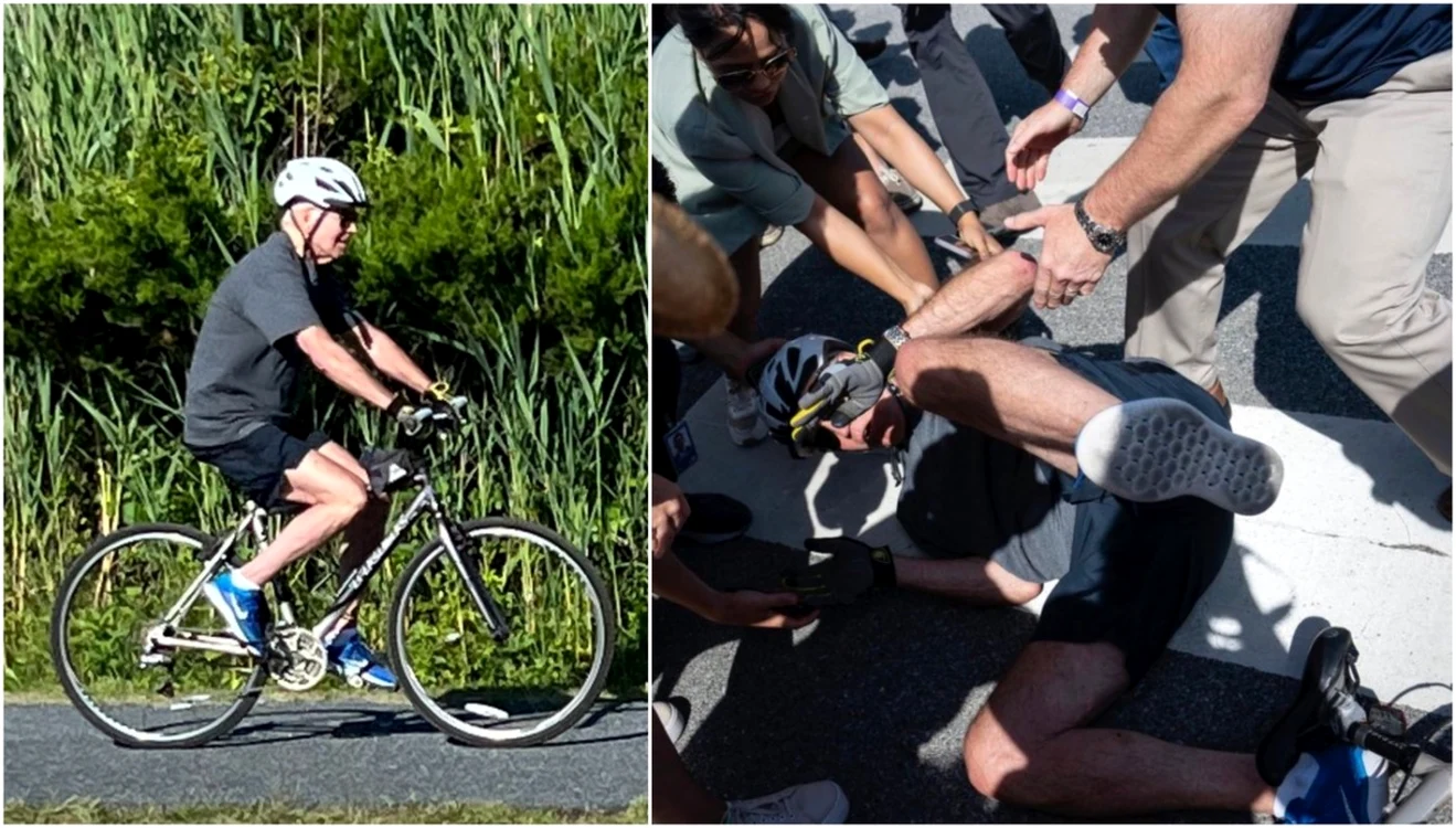 Joe Biden pe bicicletă în Rehoboth Beach FOTO Profimedia / Twitter
