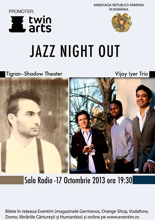 Tigran–Shadow Theater şi Vijay Iyer Trio în concert la Sala Radio jpeg