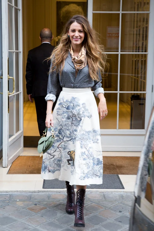 Blake Lively leaving Dior office in Paris jpeg