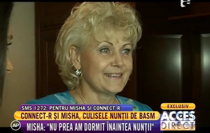 Mama Mishei a fost o prezenţă doarte elegantă la nunta fiicei ei