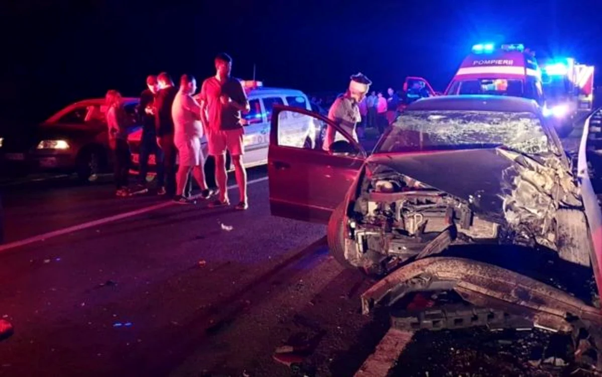 Accident pe Drumul Naţional 1, în judeţul Braşov. Foto: amator