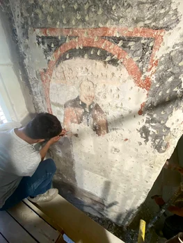 Noi fresce descoperite în Sala Dietei din Castelul Corvinilor (© Muzeul Castelul Corvinilor)