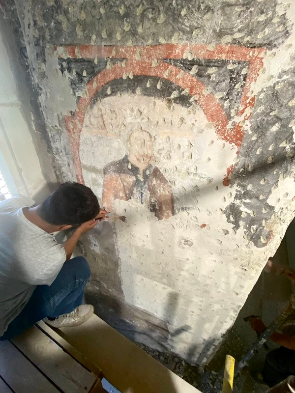 Noi fresce descoperite în Sala Dietei din Castelul Corvinilor (© Muzeul Castelul Corvinilor)
