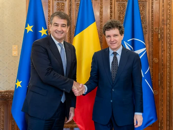 Nicușor Dan a purtat discuții cu Raffaele Fitto. FOTO Facebook Nicușor Dan