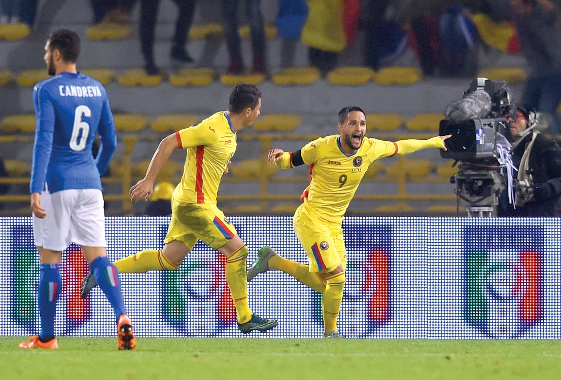 
    La 22 de ani, Florin  Andone a marcat  primul gol sub  culorile naţionalei RomânieiFoto: AP   