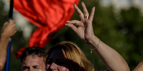 Diana Șoșoacă la protestul Aur din piața Victoriei FOTO Inquam Photos Octav Ganea jpg