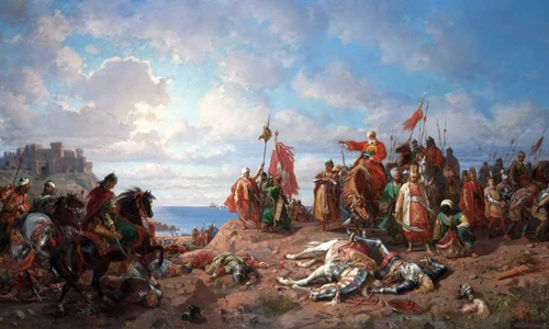 Calendar 10 noiembrie: 1444   Bătălia de la Varna: Otomanii au învins armata cruciată condusă de regele maghiar Vladislav I și de Iancu de Hunedoara jpeg