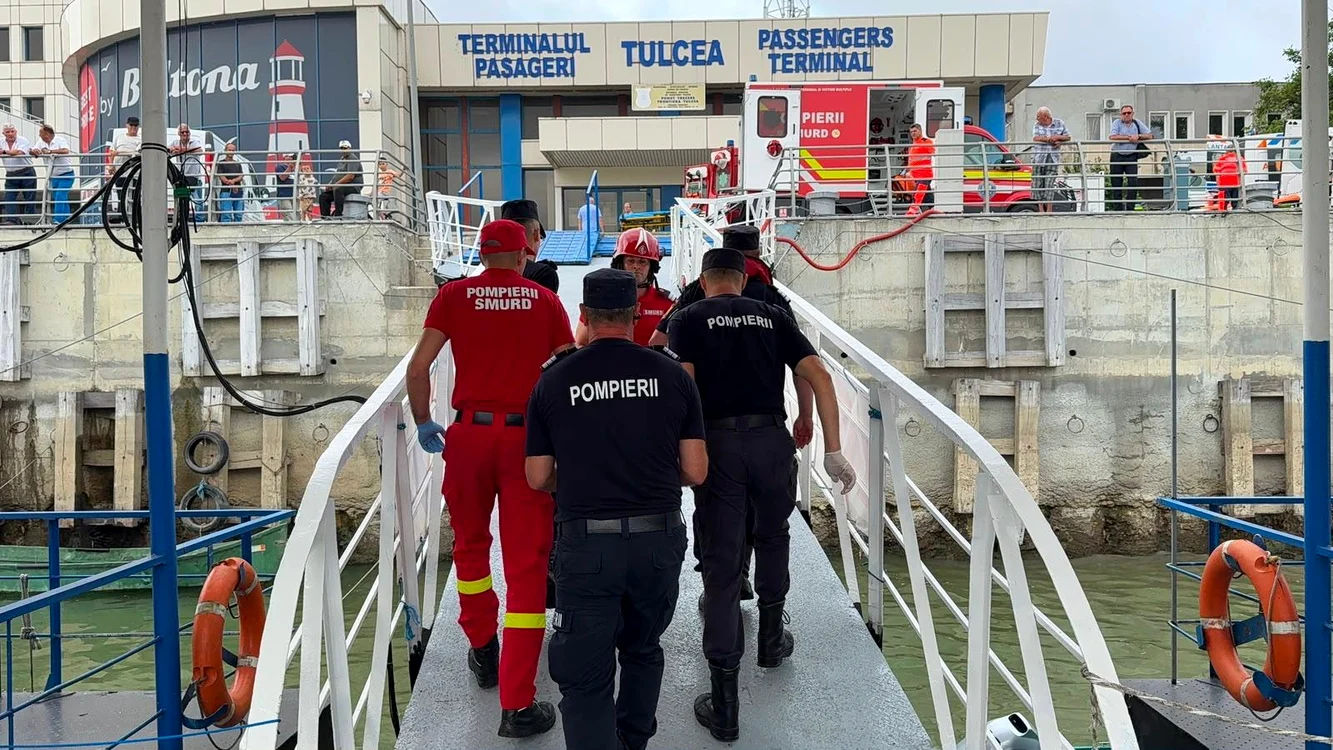 Nava Gas Lisbon a fost atacată cu drone în Marea Neagră. FOTO: IGSU Tulcea