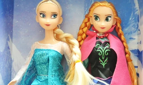 2pcs set new 2014 frozen girls dolls princess elsa anna plastic dolls toys briquedos girls toy jpeg