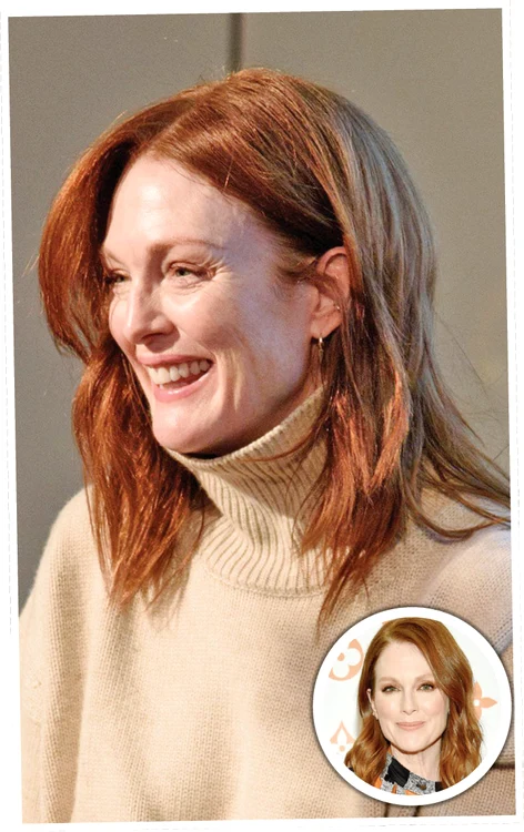 Julianne Moore  are pungi sub ochi  şi e plină de riduri 