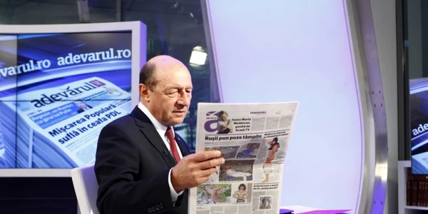 Traian Basescu la Adevarul Live FOTO Eduard Enea 