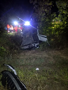 Accident rutier mortal pe DN64 în Orlești Vâlcea cu doi morți și doi răniți Foto ISU Vâlcea 
