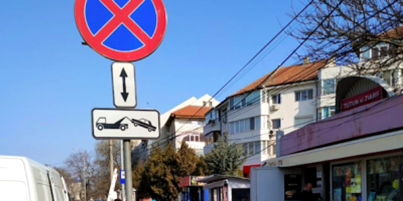 Parcarea interzisă FOTO Primăria Constanţa