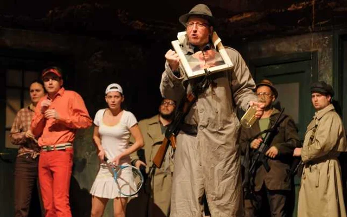 Scena din "Vizita batranei doamne" de la Teatrul Maghiar de Stat FOTO: Biro Istvan