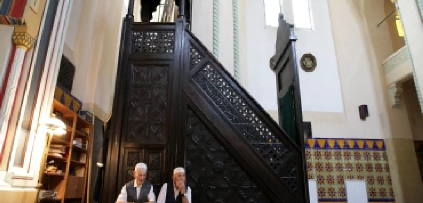 Musulmani la Moscheea Carol I din Constanţa FOTO Adevărul Constanţa