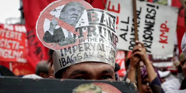 Protest antitrump inainte de ASEAN EPA