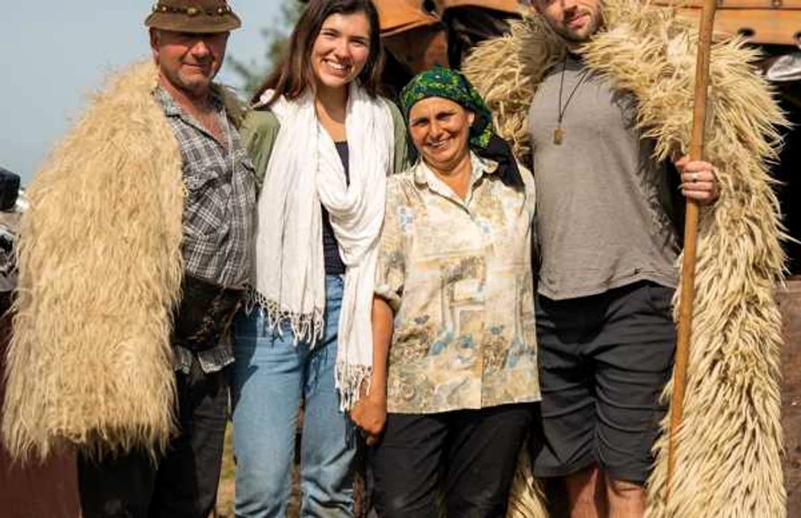 Eva zu Beck şi familia întâlnită în Maramureş.FOTO Instagram