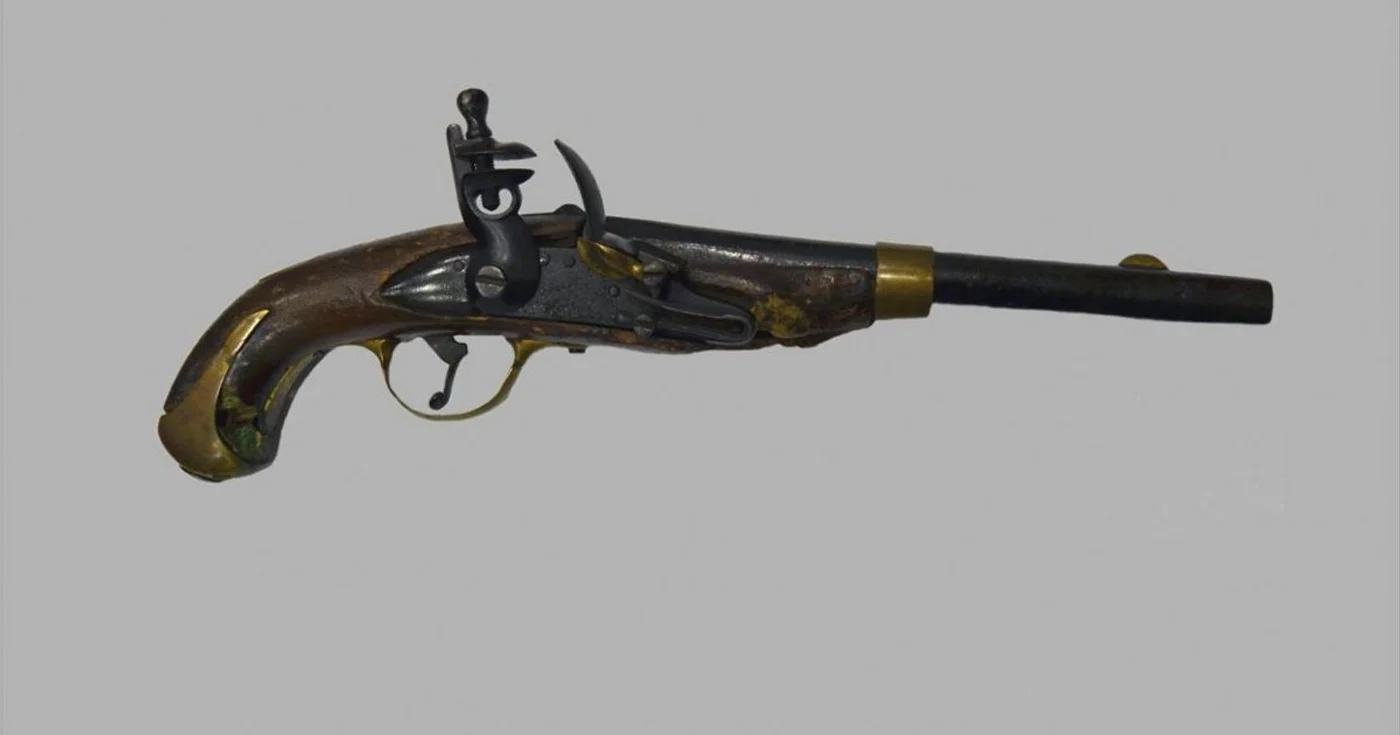 Pistolul datează din pirm ajumătate a secolului XIX FOTO MDJ