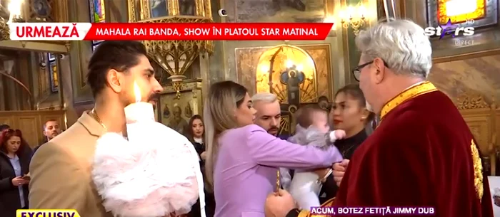 
    Connect-R a fost naș de botez pentru fetița lui Jimmy Dubfoto: captura video Antena Stars  