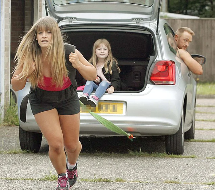 Trage şi maşina  de câteva tone, fără  nici o problemă