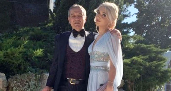 Alexandra și tatăi ei, Gigi Becali. Foto Instagram