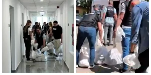 Saci cu bani furați de la Poștă 