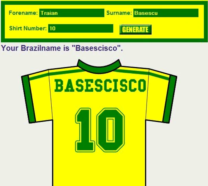 Și președintele Băsescu are o șansă cu un nume de brazilian
