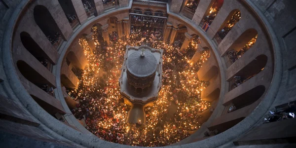Biserica Sfântului Mormânt de la Ierusalim Israel FOTO EPA-EFE / Atef Safadi