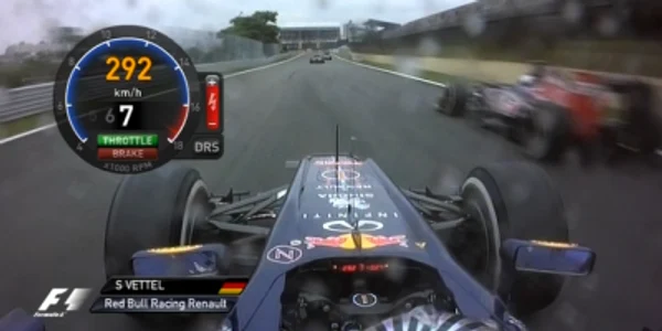Imagine monopost Vettel de la Red Bull