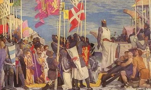 Victoria cruciaţilor la Jaffa, împotriva musulmanilor lui Saladin jpeg