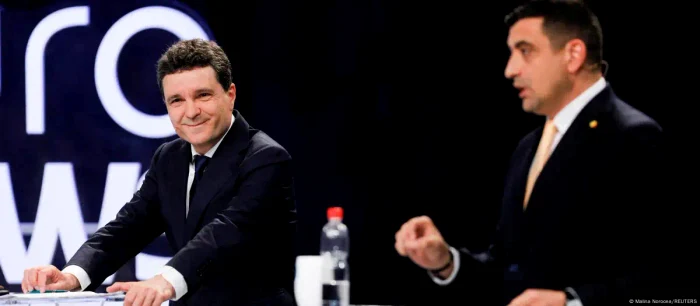 Nicuşor Dan şi George Simion la dezbaterea organizată de Euronews România pe 8 mai la Politehnica