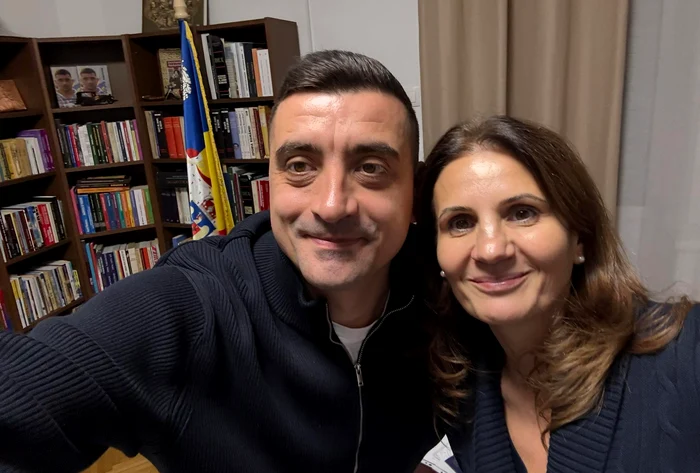 George Simion i-a mulțumit Ancăi Alexandrescu FOTO: Facebook/ George Simion