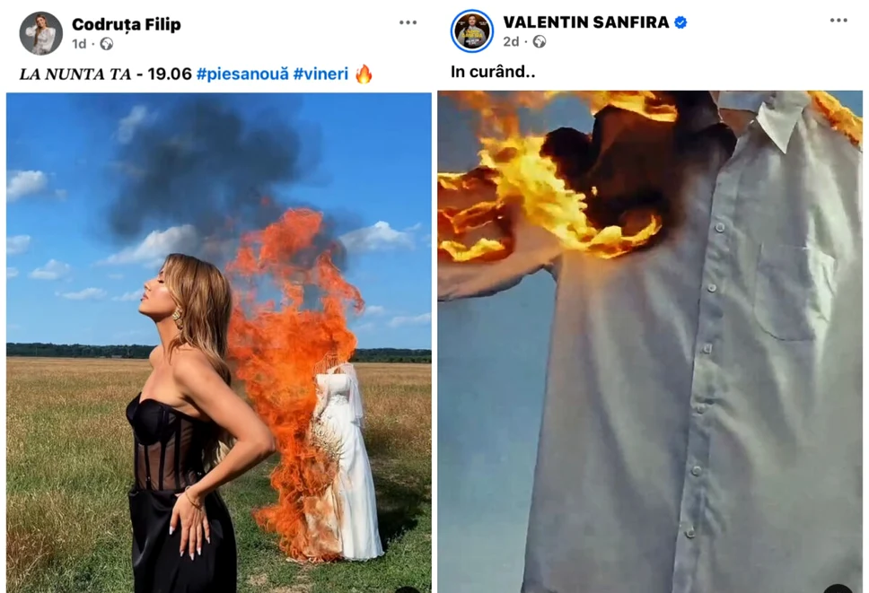 Videoclipurile sunt asemănătoare. Foto: Captură social media