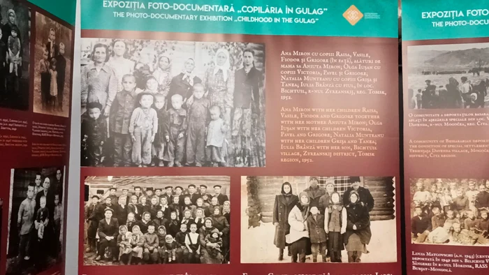 Expoziția Copilăria în Gulag la Vâlcea cu victimele rusificării din Basarabia Foto Daciana Stoica