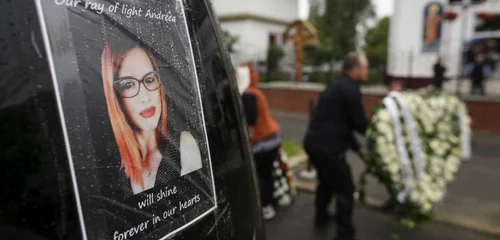 Funeraliile Andreei Cristea decedată în urma atacului terorist din Londra în data de 23 martie au loc in Constanţa FOTO Inquam Photos / Octav Ganea