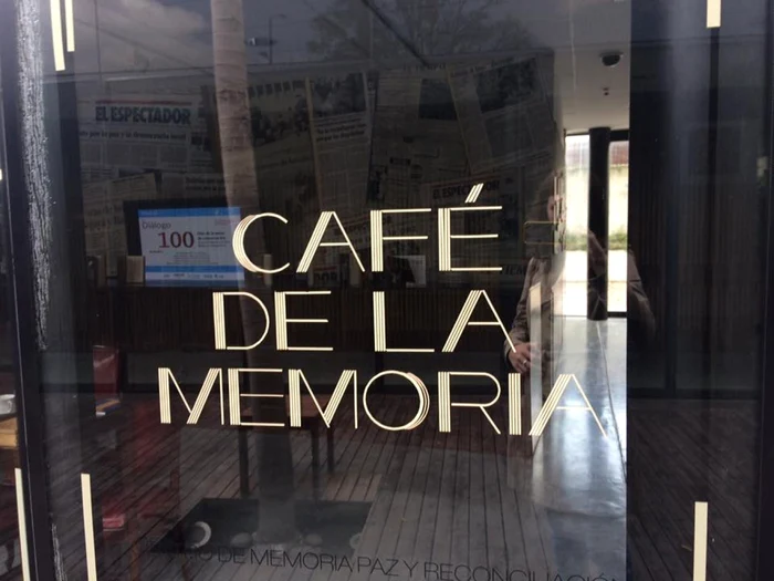 Cafeneaua memoriei de la Centrul de Memorie pace şi reconciliere din Bogota. Foto: Caterina Preda