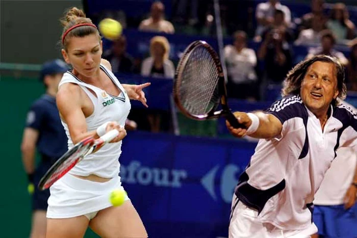 Simona Halep şi Ilie Năstase