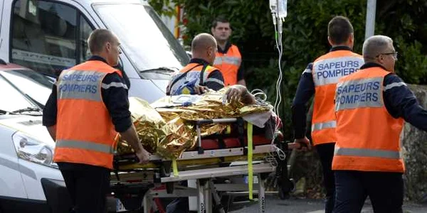 accident autobuz franta foto AFP