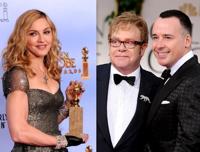 Globul de Aur câştigat de Madonna l-a înfuriat pe iubitul lui Elton John (Foto: AFP)