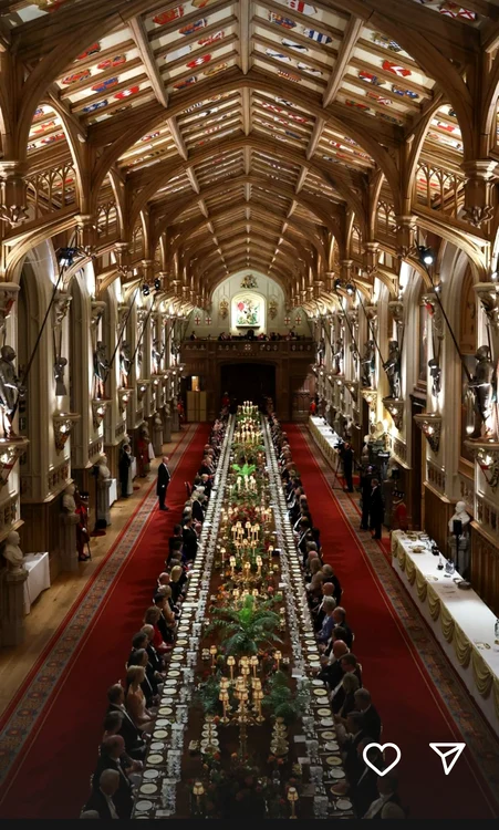 Kate și William, gesturi adorabile de tandrețe, la dineul în cinstea lui Trump, Foto Instagram (4) png