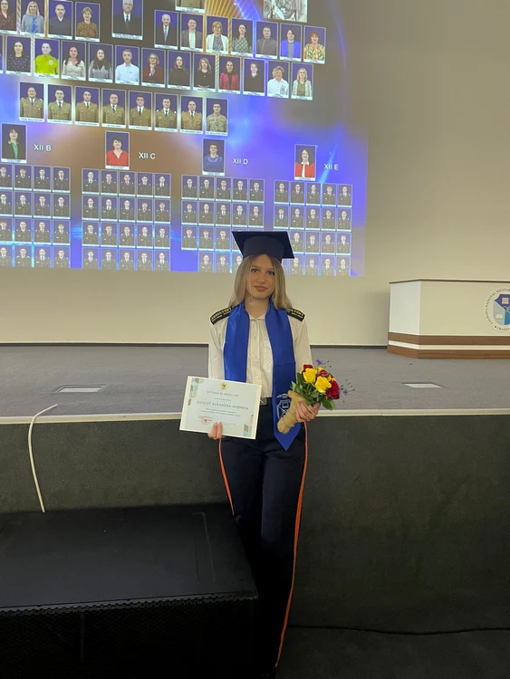 Ruxandra Gogoț, admisă la Academia Forțelor Aeriene FOTO: Ruxandra Gogoț