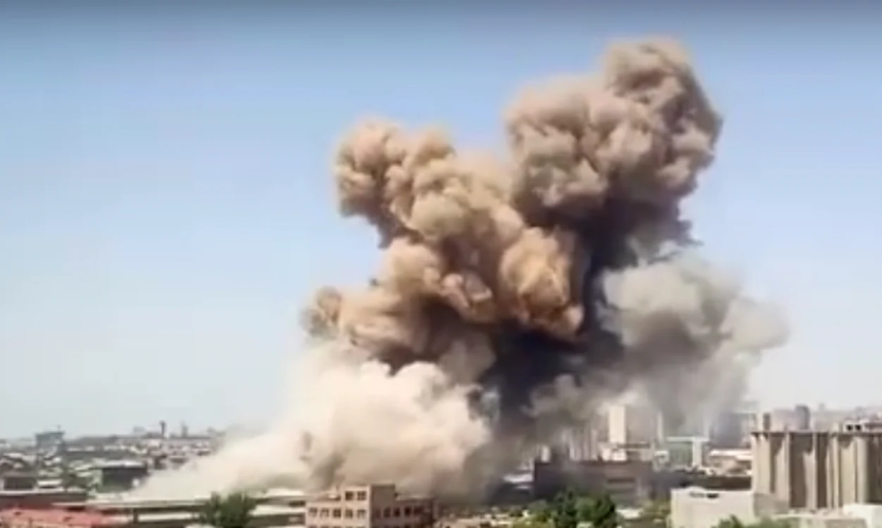 Explozie în Armenia. FOTO Captură Video